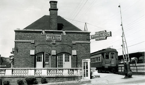 Second Wheaton station and car 402